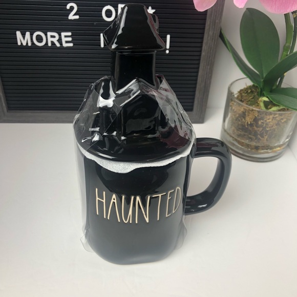 New Rae Dunn HAUNTED mug with topper - Picture 4 of 10